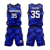 Custom Blue Photon Adult Youth Basketball Jersey Set